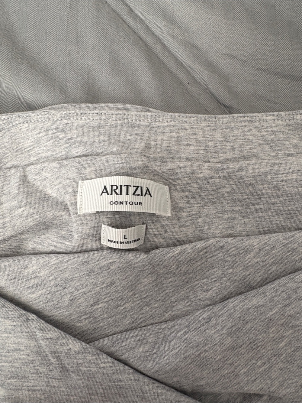 Aritzia Contour Heather Light Gray Skirt